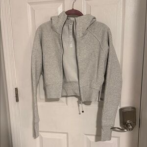 Lululemon Athletica Light Gray Women's Zip-Up Hoodie